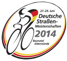 Logo GCC-Rennen auf der Strecke der deutschen Elitemeisterschaft